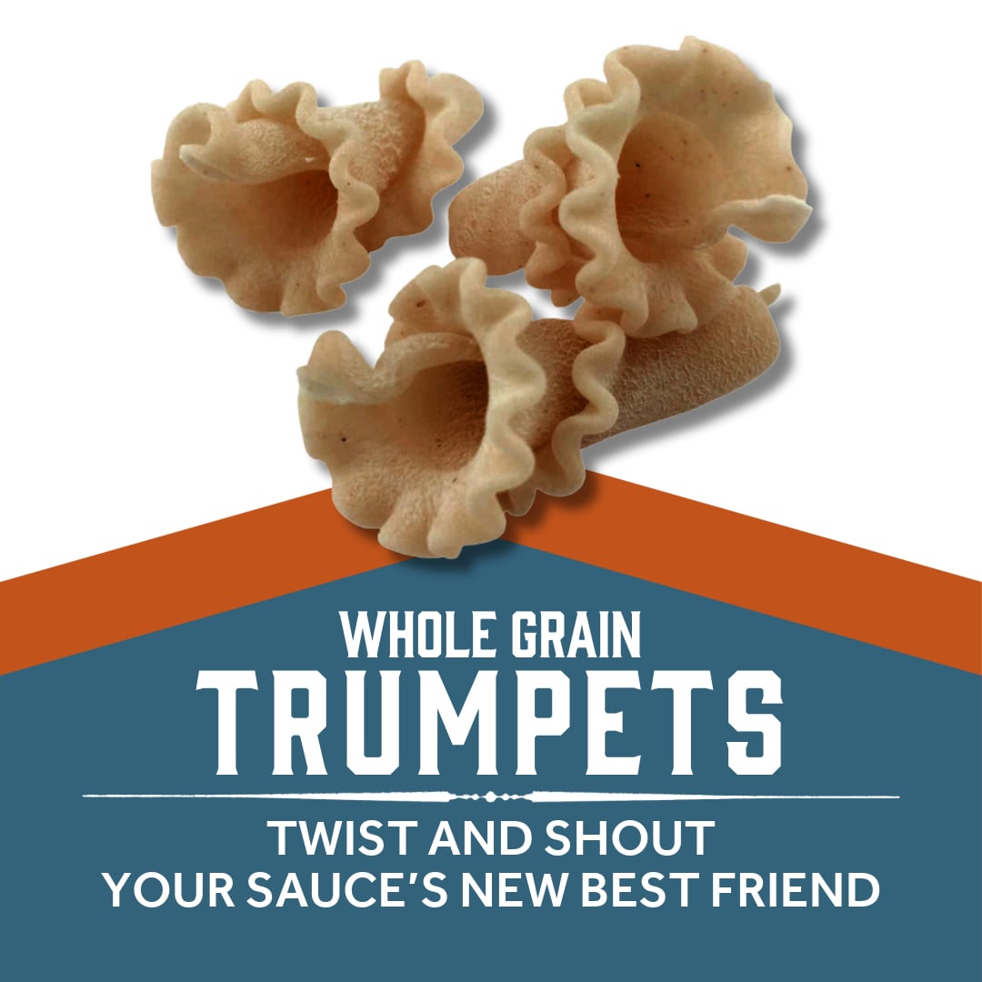 Whole Grain Trumpets - TWIST AND SHOUT YOUR SAUCE’S NEW BEST FRIEND