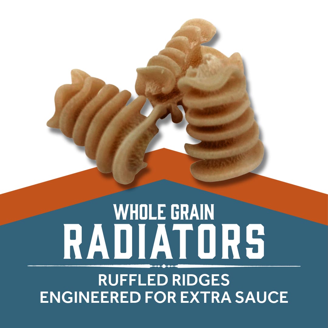 Whole Grain Radiators - RUFFLED RIDGES
ENGINEERED FOR EXTRA SAUCE