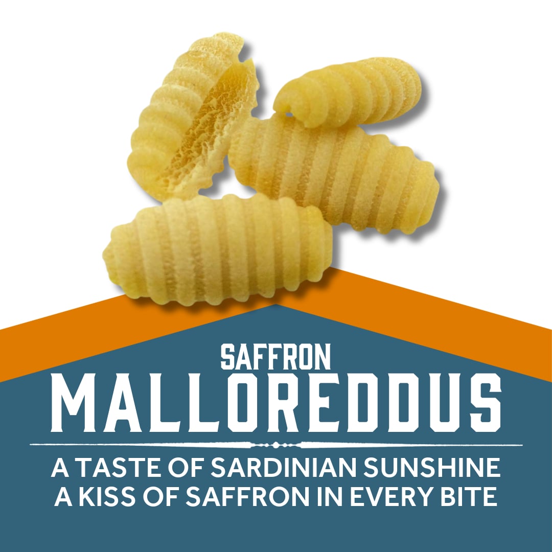 Saffron Malloreddus - A TASTE OF SARDINIAN SUNSHINE - A KISS OF SAFFRON IN EVERY BITE