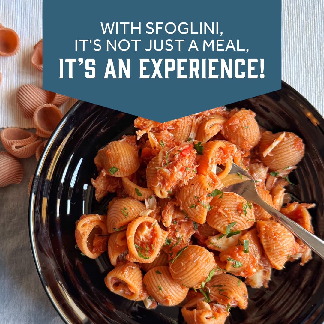 Sfoglini Calabrian Chili Lumache  - WITH SFOGLINI, IT'S NOT JUST A MEAL, IT'S AN EXPERIENCE!