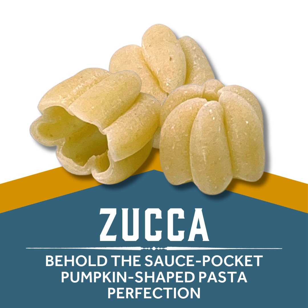 Zucca - BEHOLD THE SAUCE-POCKET
PUMPKIN-SHAPED PASTA PERFECTION