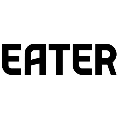 Black 'EATER' text on a white background