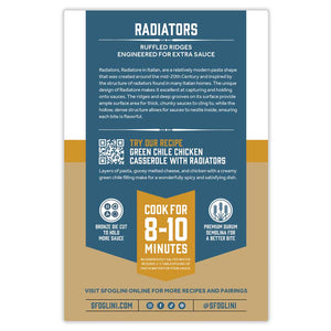 Sfoglini  Durum Semolina Radiators Organic Pasta