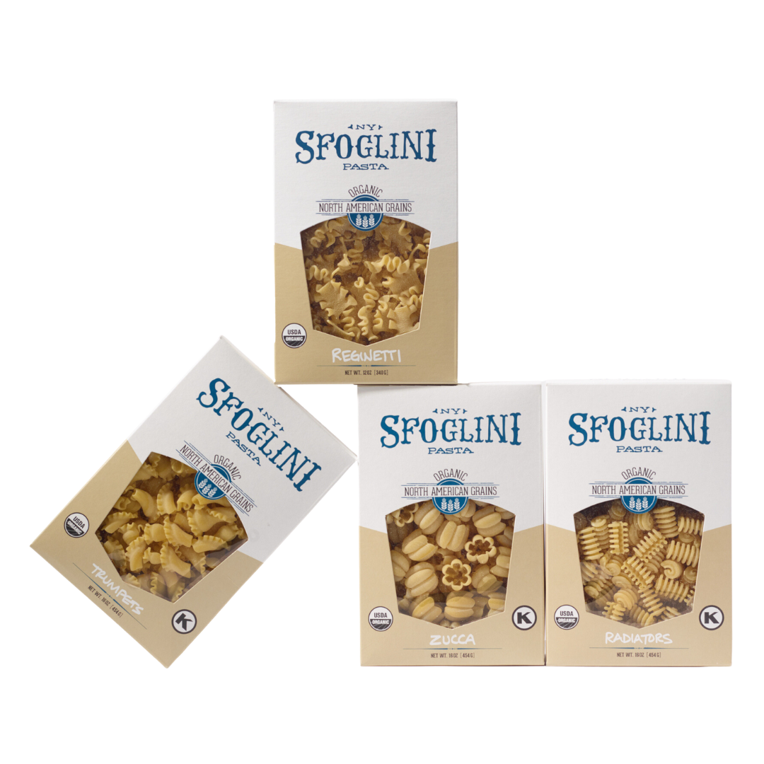 Sfoglini Semolina Specialty Pasta Sampler - Trumpets, Zucca, Reginetti, Radiators