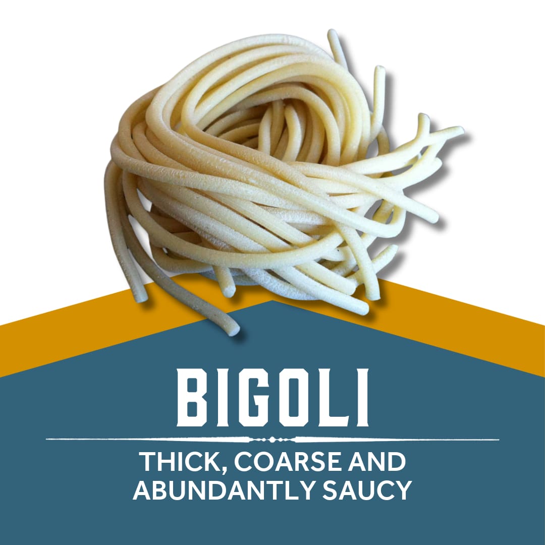 Mini Bigoli Authentic Bigoli Pasta - Traditional Italian Thick Spaghetti | Shop Now ...