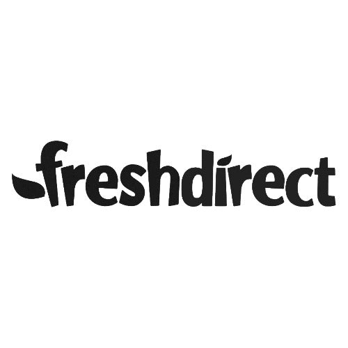 Black 'freshdirect' logo on a white background