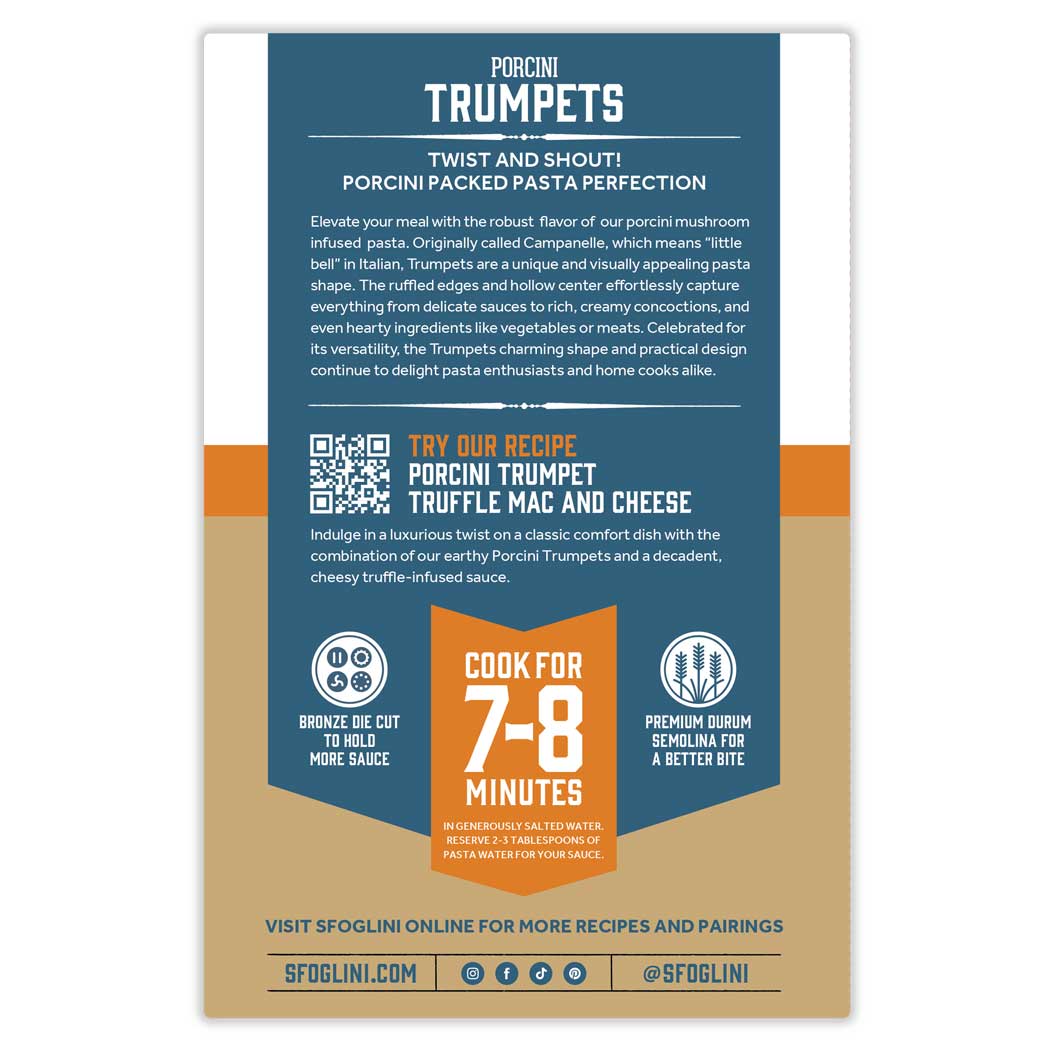 Sfoglini  Porcini Trumpets Pasta